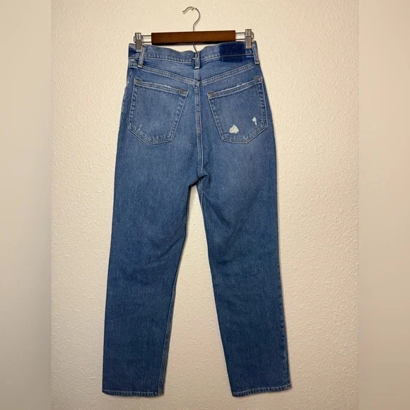 ABERCROMBIE The ‘90s Straight Ultra High Rise Crossover Stretch Jeans Womens 27 - Picture 3 of 8